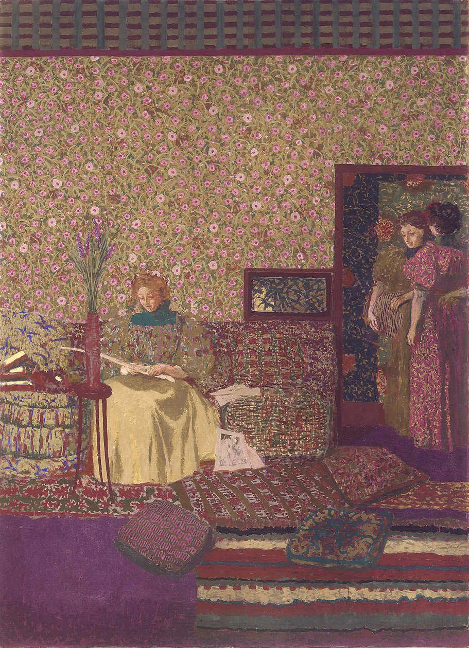 Gizlilik. Dr. Vasquez Kütüphanesi için Dekorasyon by Edouard Vuillard