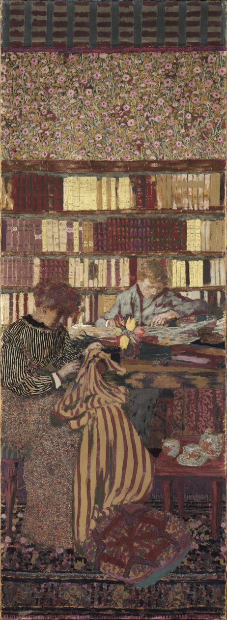 Gizlilik. Dr. Vasquez Kütüphanesi için Dekorasyon by Edouard Vuillard