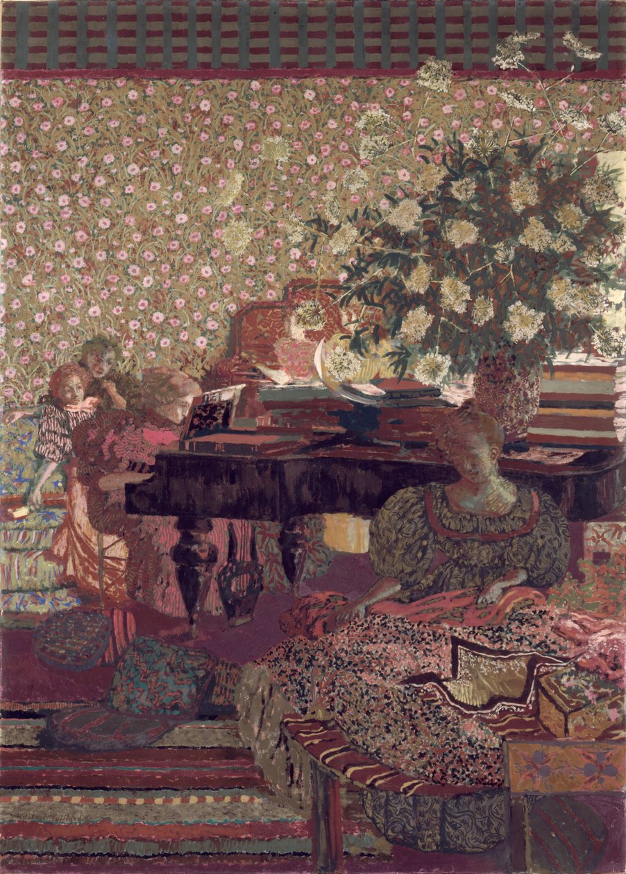 Gizlilik. Dr. Vaquez Kütüphanesi için Dekorasyon by Edouard Vuillard
