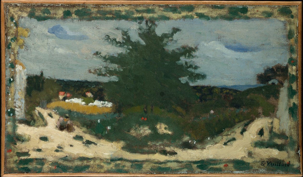 Güneşli Yol, Laville Göleti, 1898 dolayları by Edouard Vuillard