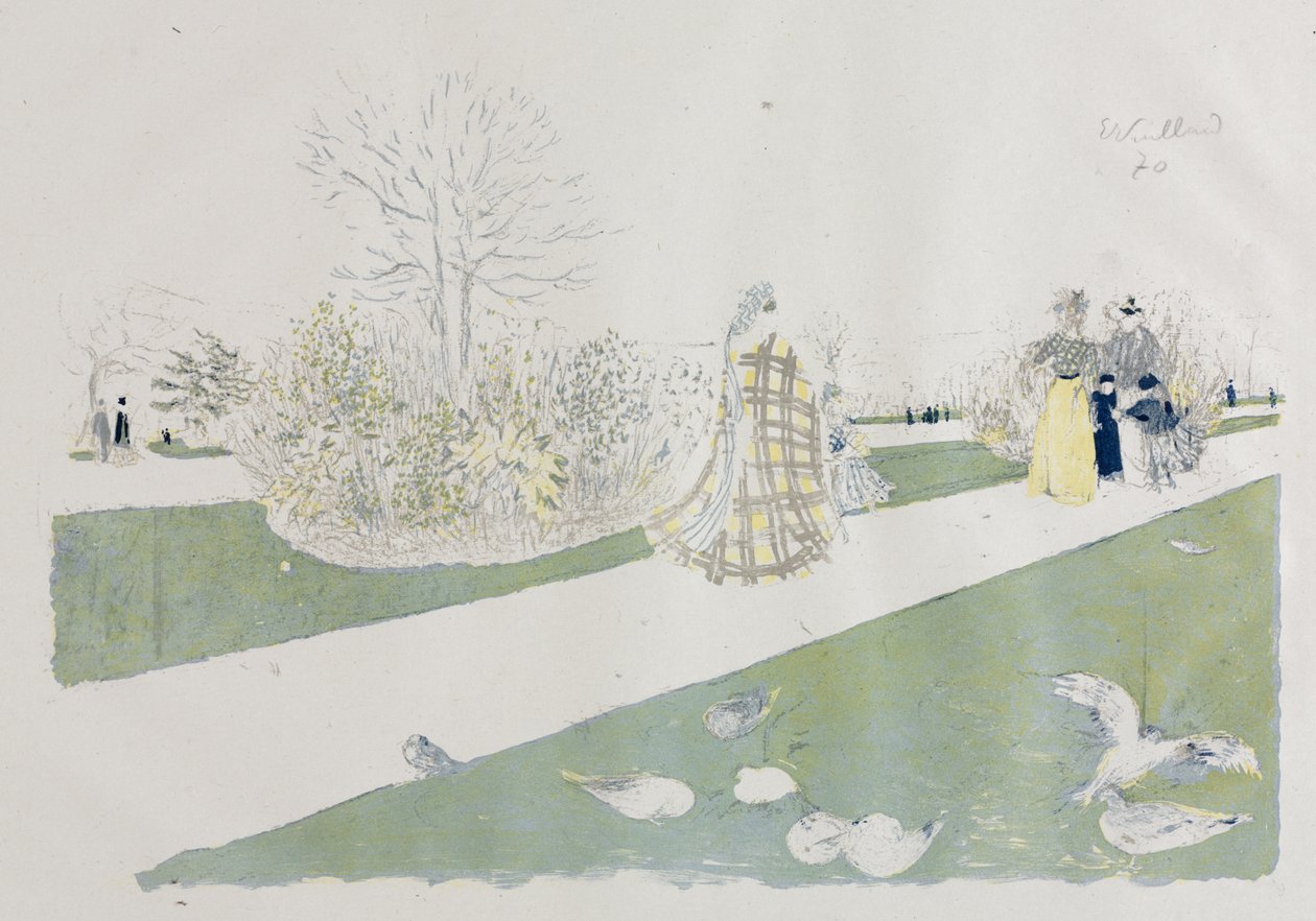 Tuileries Bahçesi by Edouard Vuillard