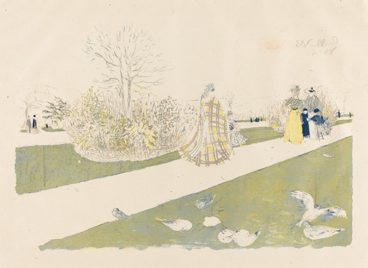 Tuileries Bahçesi Le jardin des Tuileries, 1896