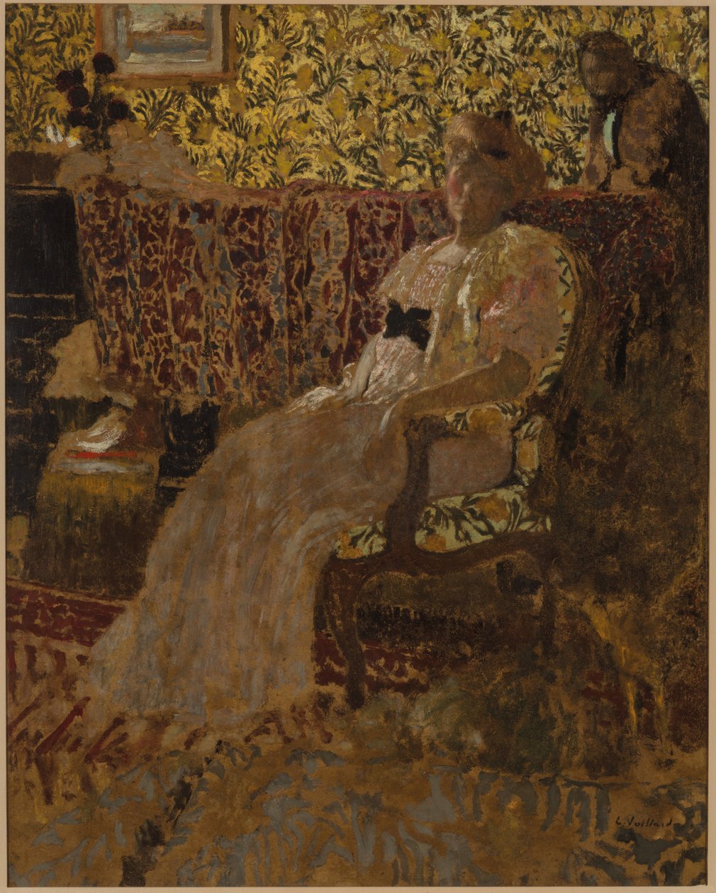 sandalyedeki kadın by Edouard Vuillard