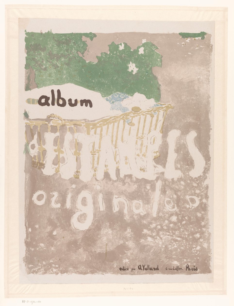 Titelpret voor: Vollard galerisinden orijinal baskıların albümü, cilt. 2 Orijinal Baskılar Albümü (nesne üzerindeki başlık) by Edouard Vuillard