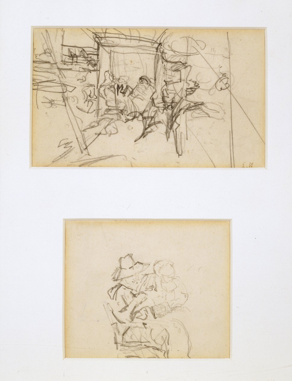 Çadır İçin İki Çalışma by Edouard Vuillard