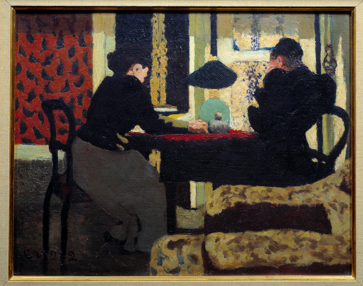 Lambanın Altında İki Kadın by Edouard Vuillard