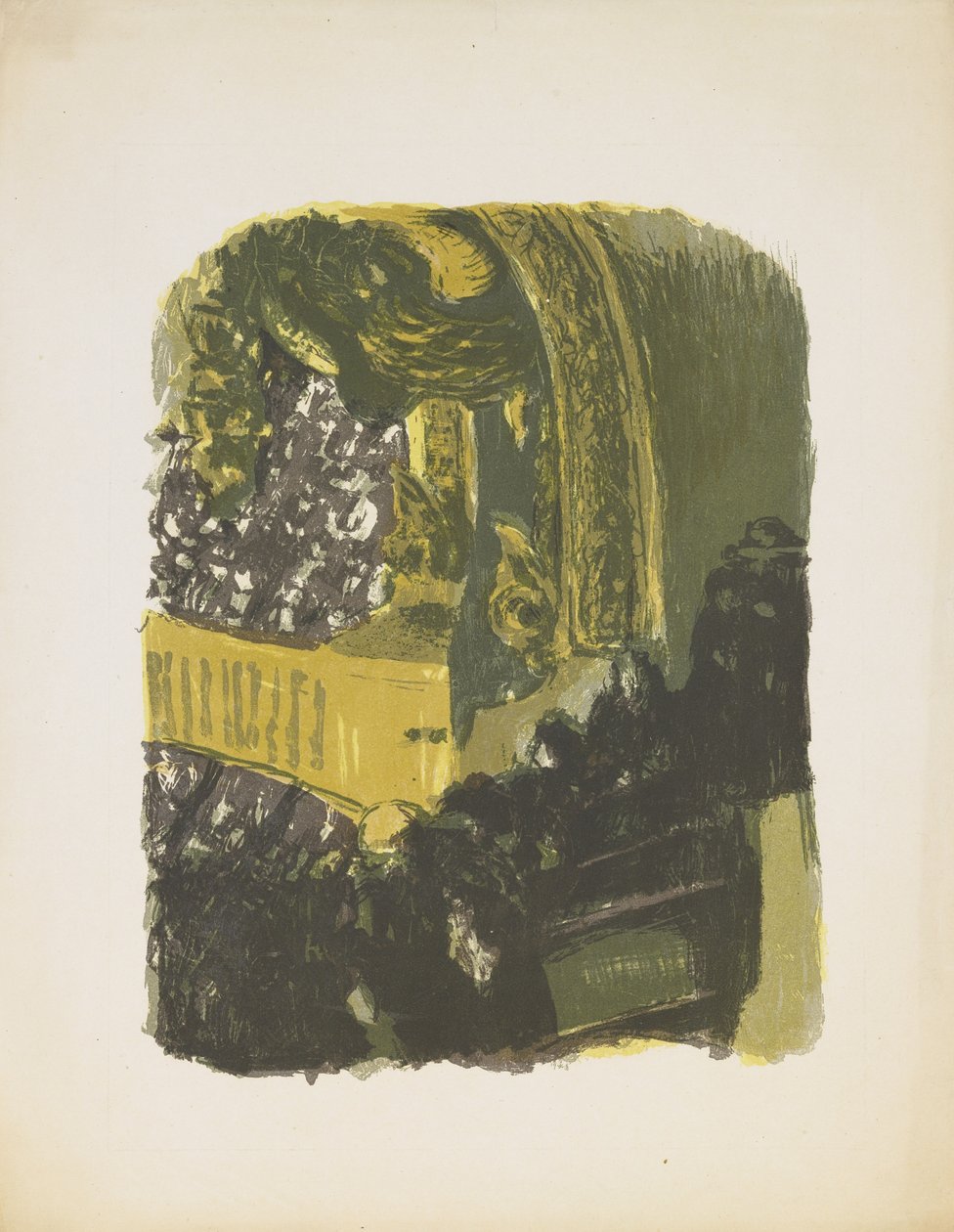 Gymnasium'da Bir Galeri (renkli litografi) by Edouard Vuillard