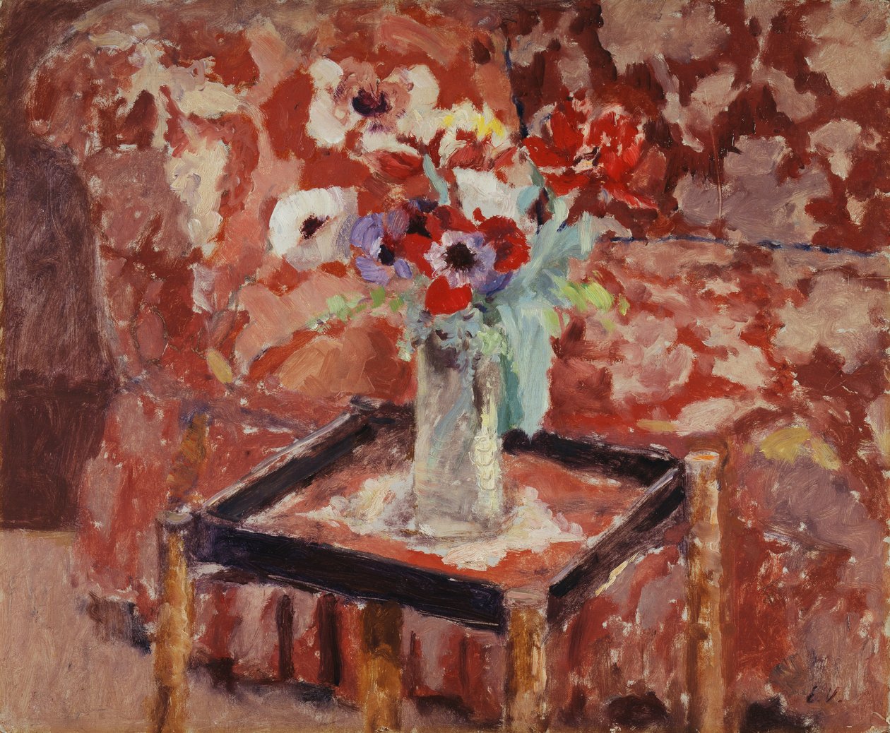 Masada Anemon Vazosu, 1906 dolayları by Edouard Vuillard