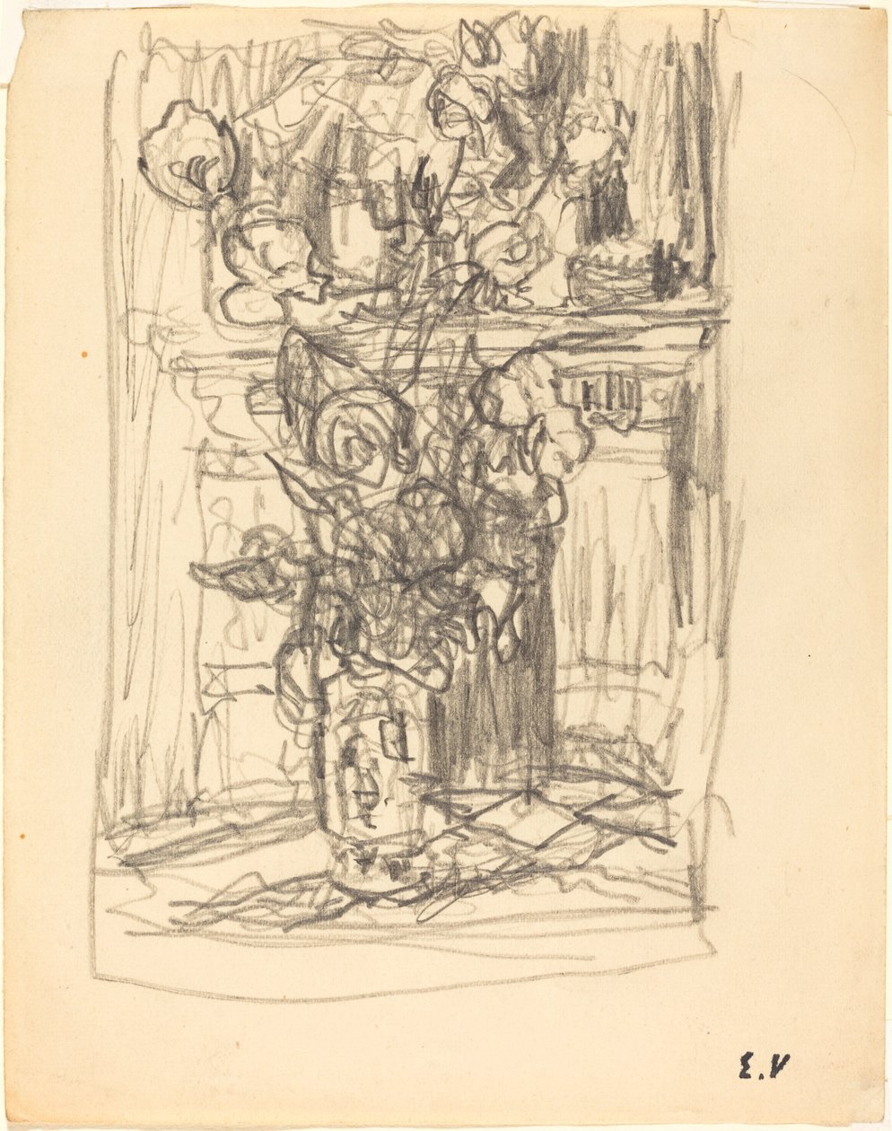 Çiçek Vazosu, 19001901. by Edouard Vuillard