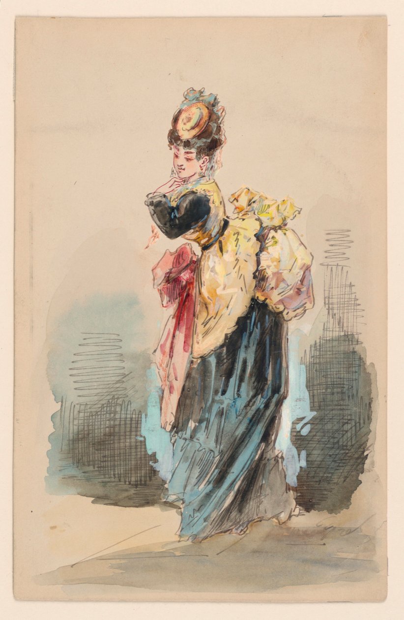 Gezinen Bir Bayan by Edouard de Beaumont