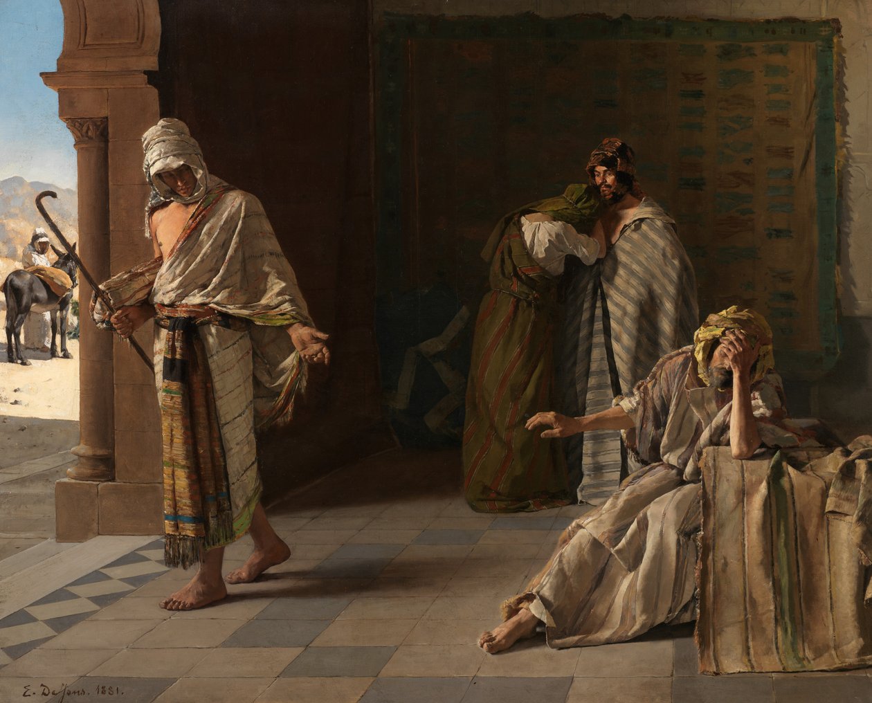 Savurgan Oğul'un Ayrılışı by Edouard de Jans