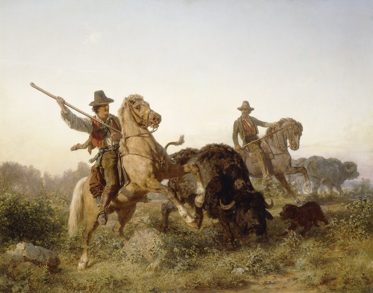 Manda gütmek, 1862 by Edouard van den Bosch