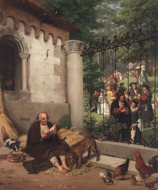 Lazarus ve Zengin Adam by Eduard Karl Franz von Gebhardt