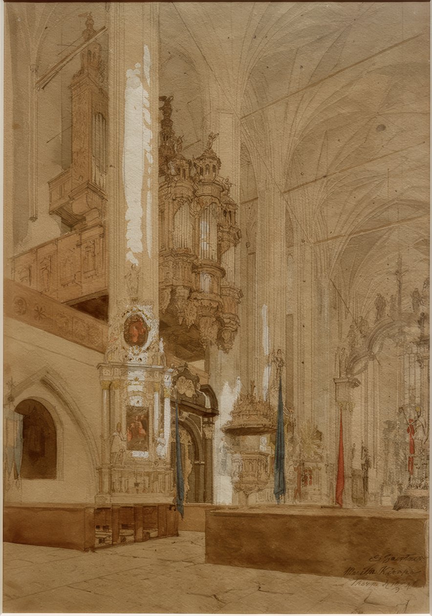 Marienkirche zu Diken by Eduard Gärtner