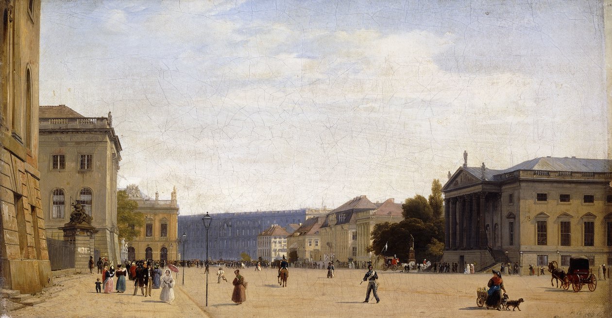 Unter den Linden, Berlin, 1836 by Johann Philipp Eduard Gartner