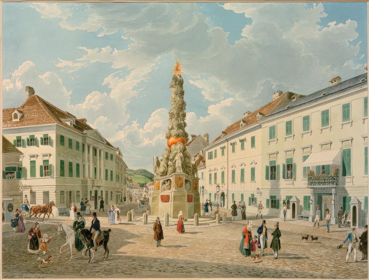 Hauptplatz. by Eduard Gurk