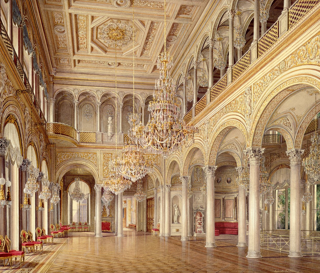 Köşk Salonu, Küçük İnziva Yeri, 1864 by Eduard Hau