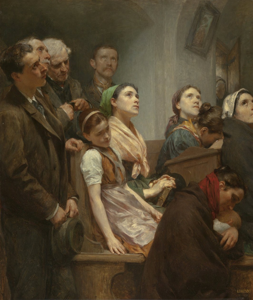 Le vaaz - Vaaz - Eduard Lebiedzki (1862-1915). Tuval üzerine yağlıboya by Eduard Lebiedzki