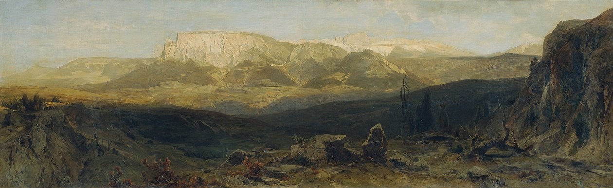 Bozen yakınlarındaki Schlern Grubu by Eduard Peithner von Lichtenfels