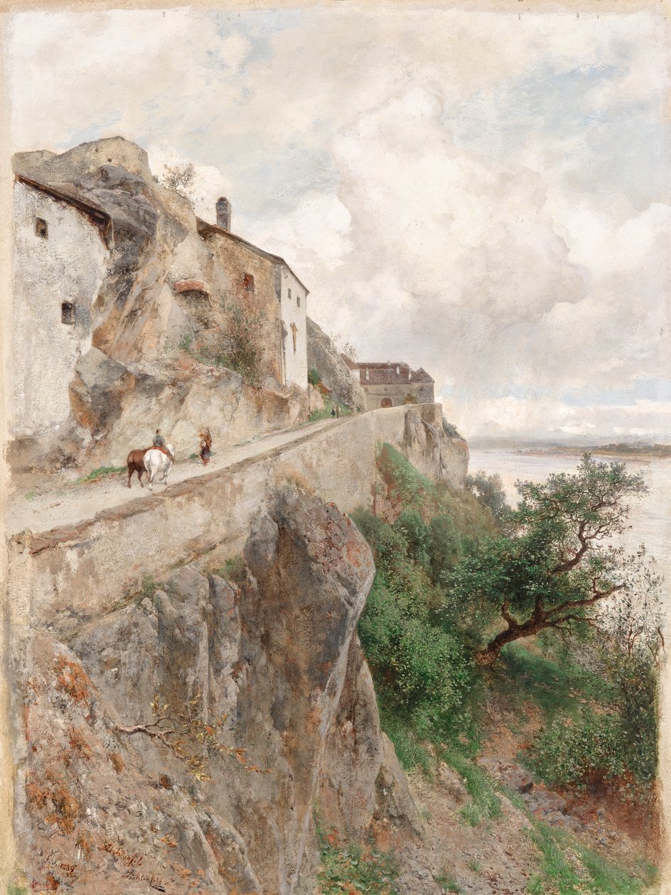 Dürnstein - Kale yolunda by Eduard Peithner von Lichtenfels