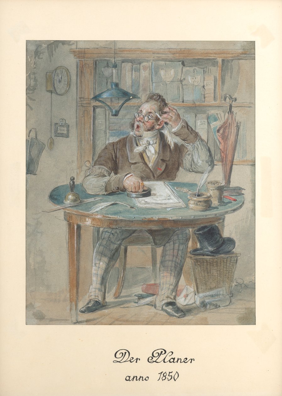 Biedermeier yetkilisi by Eduard Ritter