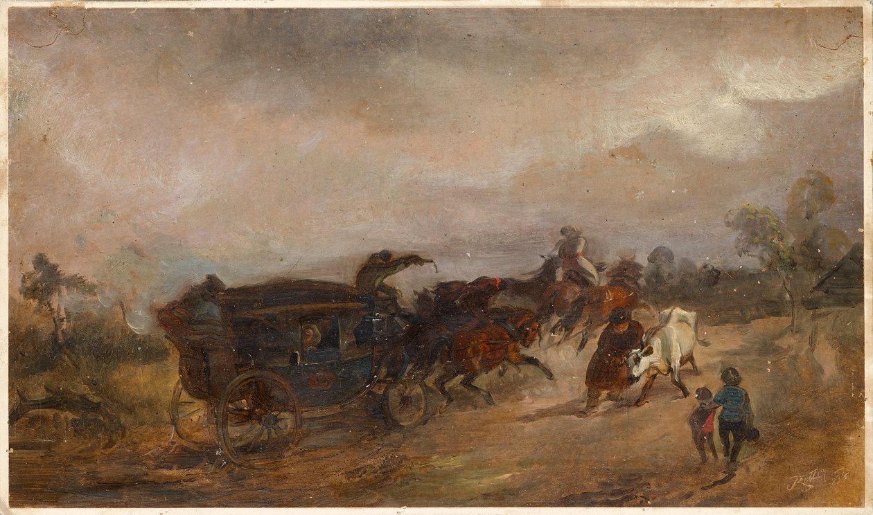 posta arabası by Eduard Ritter
