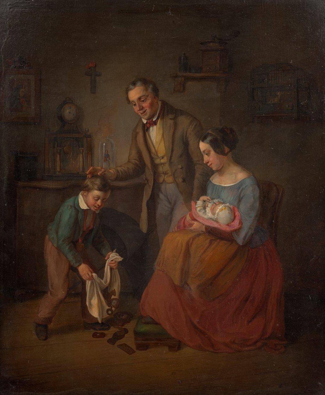 Nikolo hediye veren aile by Eduard Ritter