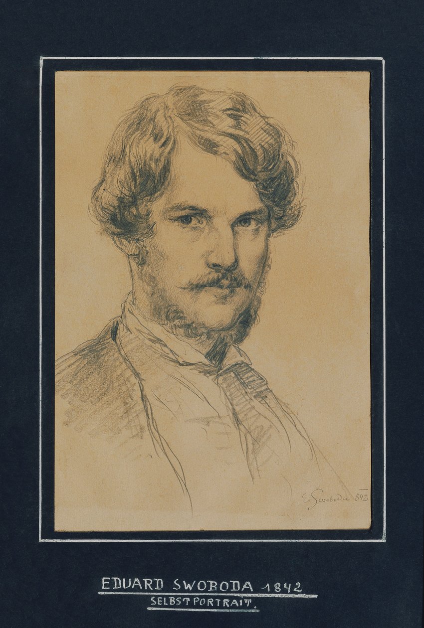 kendi kendine portre by Eduard Swoboda