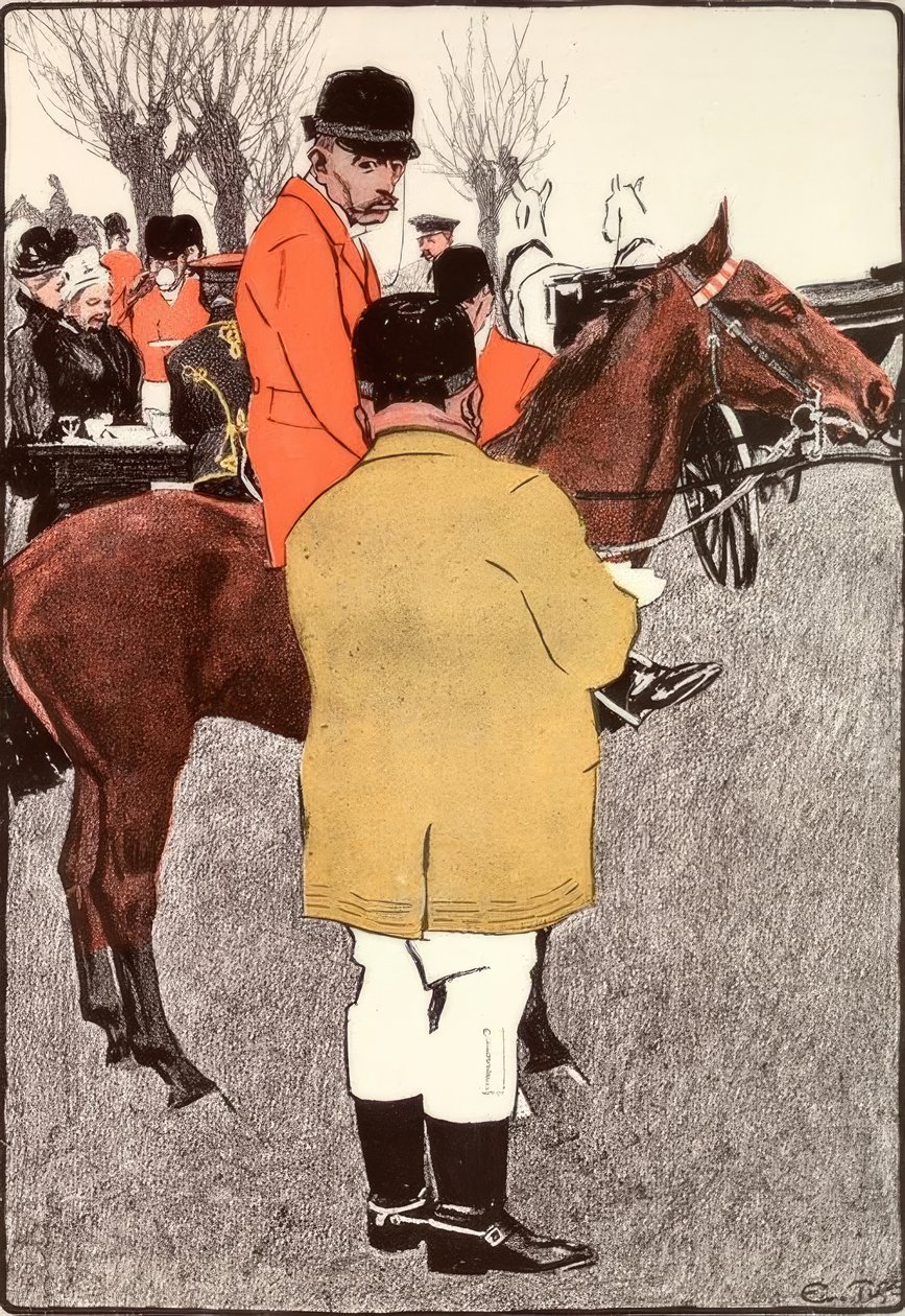 Zararsız. Baraja geri dön, Baron. Son yarışta hiçbir şey düşmedi. by Eduard Thöny