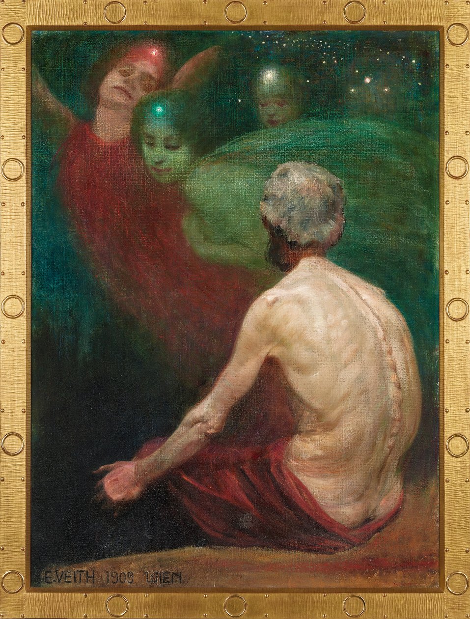 Alberich ve Ren Maidens by Eduard Veith