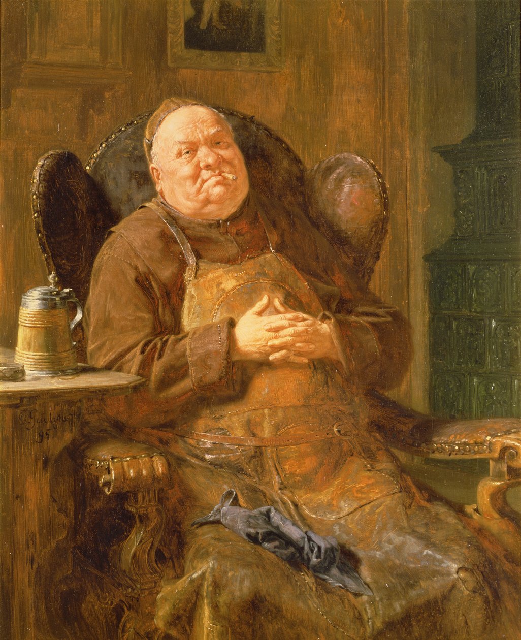 Sessiz Bir Duman, 1895 by Eduard von Grutzner