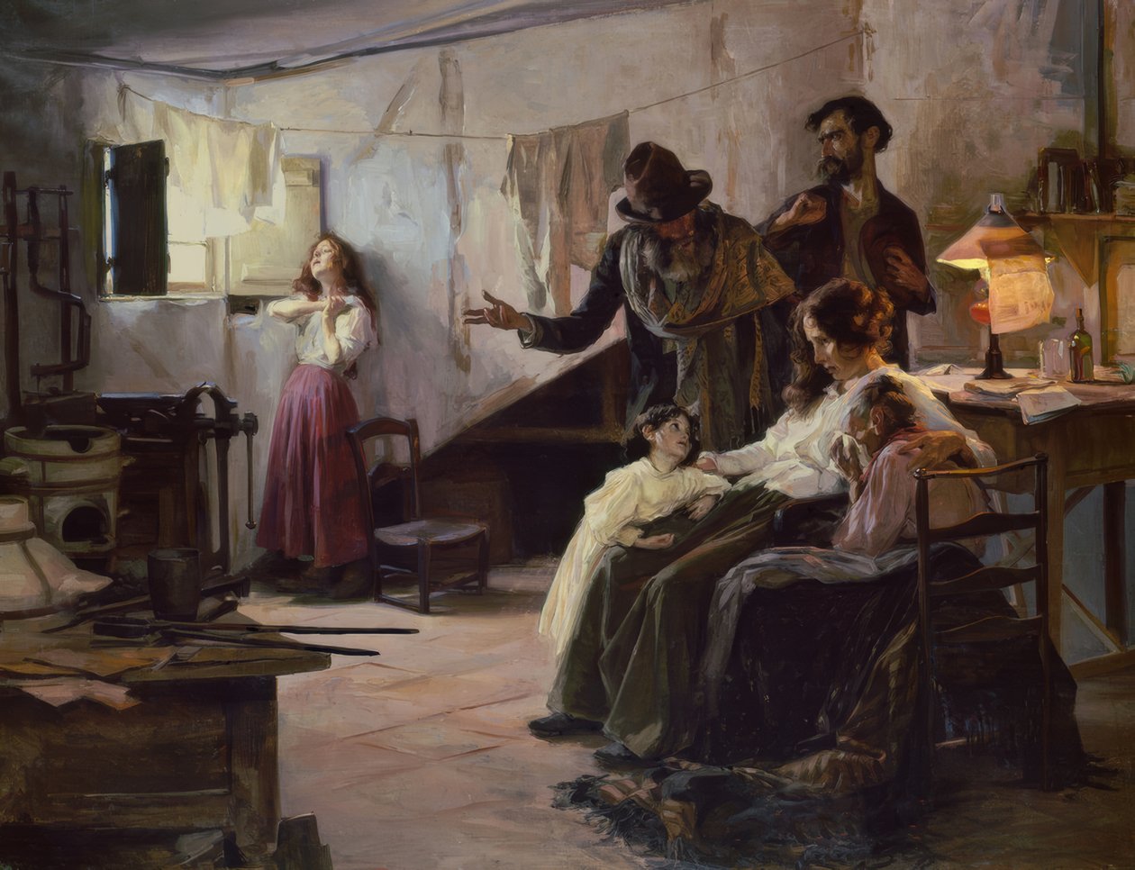 Anarşistin ailesi idam edildiği gün by Eduardo Chicharro y Agüera