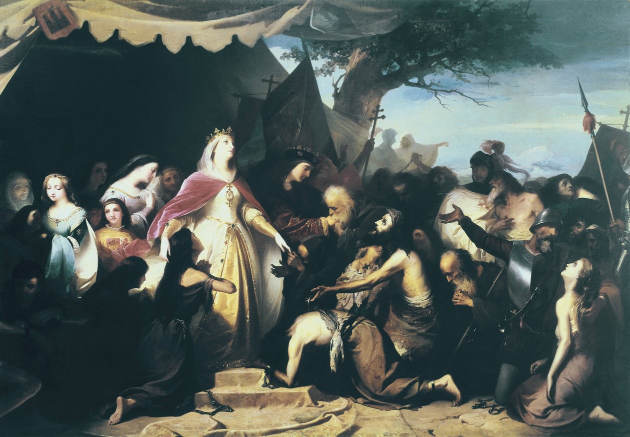 Alhama'daki Katolik Hükümdarların girişi. 1867 (tuval üzerine yağlı boya) by Eduardo Javier Ramon Cano de la Pena
