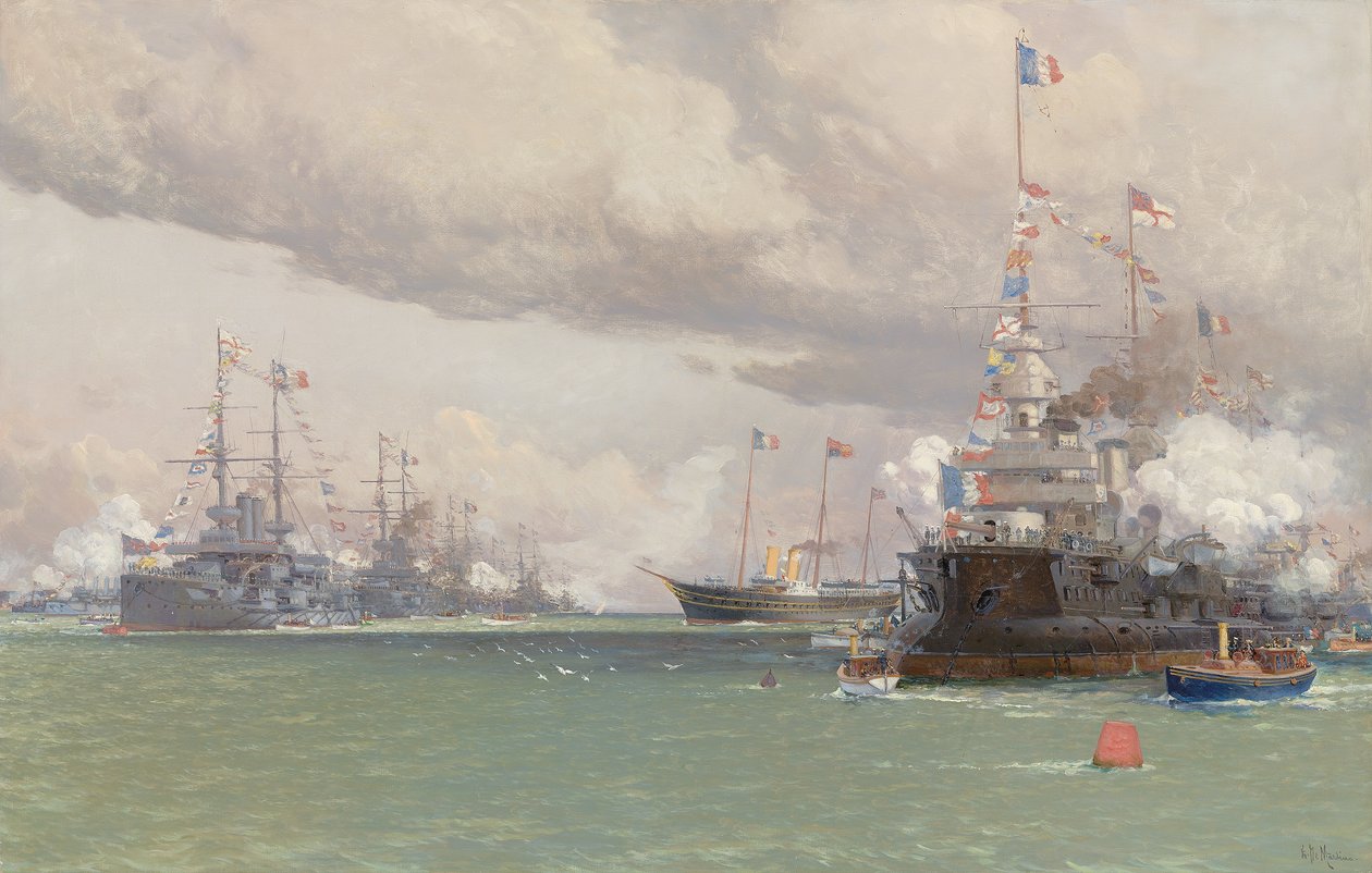 L"Entente Cordiale: Royal Yacht Victoria & Albert III, Cowes Road