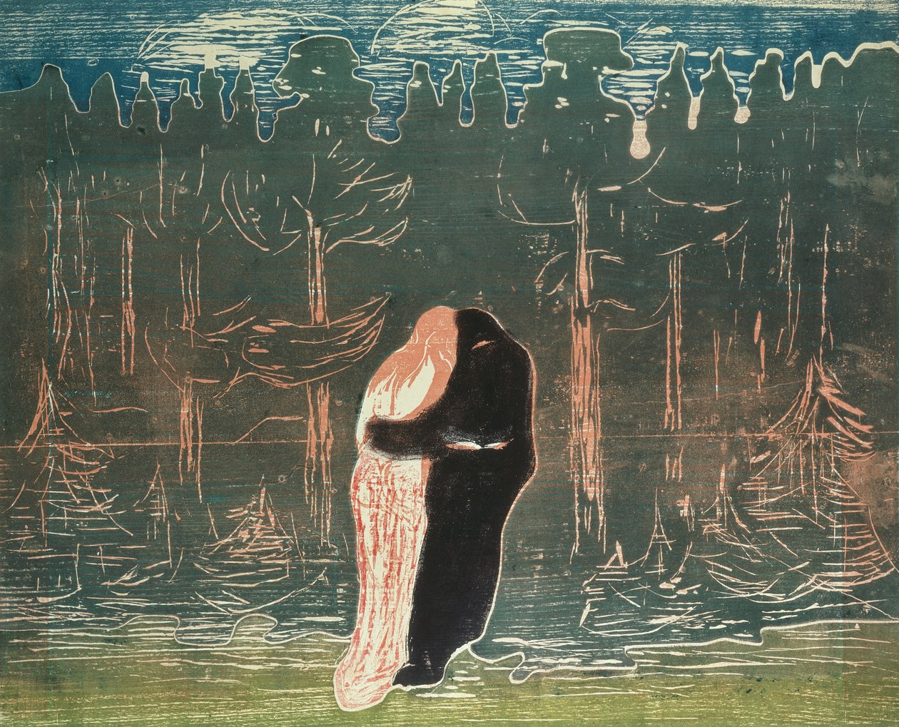 aşıklar by Edvard Munch