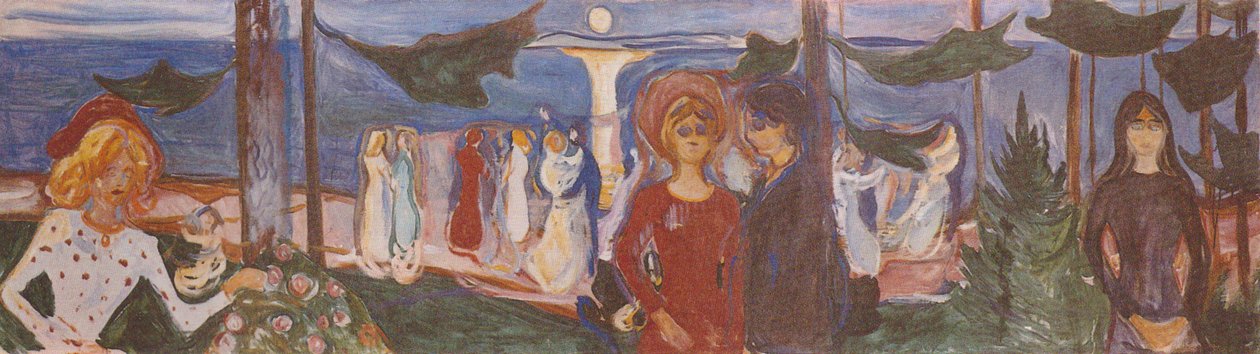 Deniz kenarında dans et by Edvard Munch