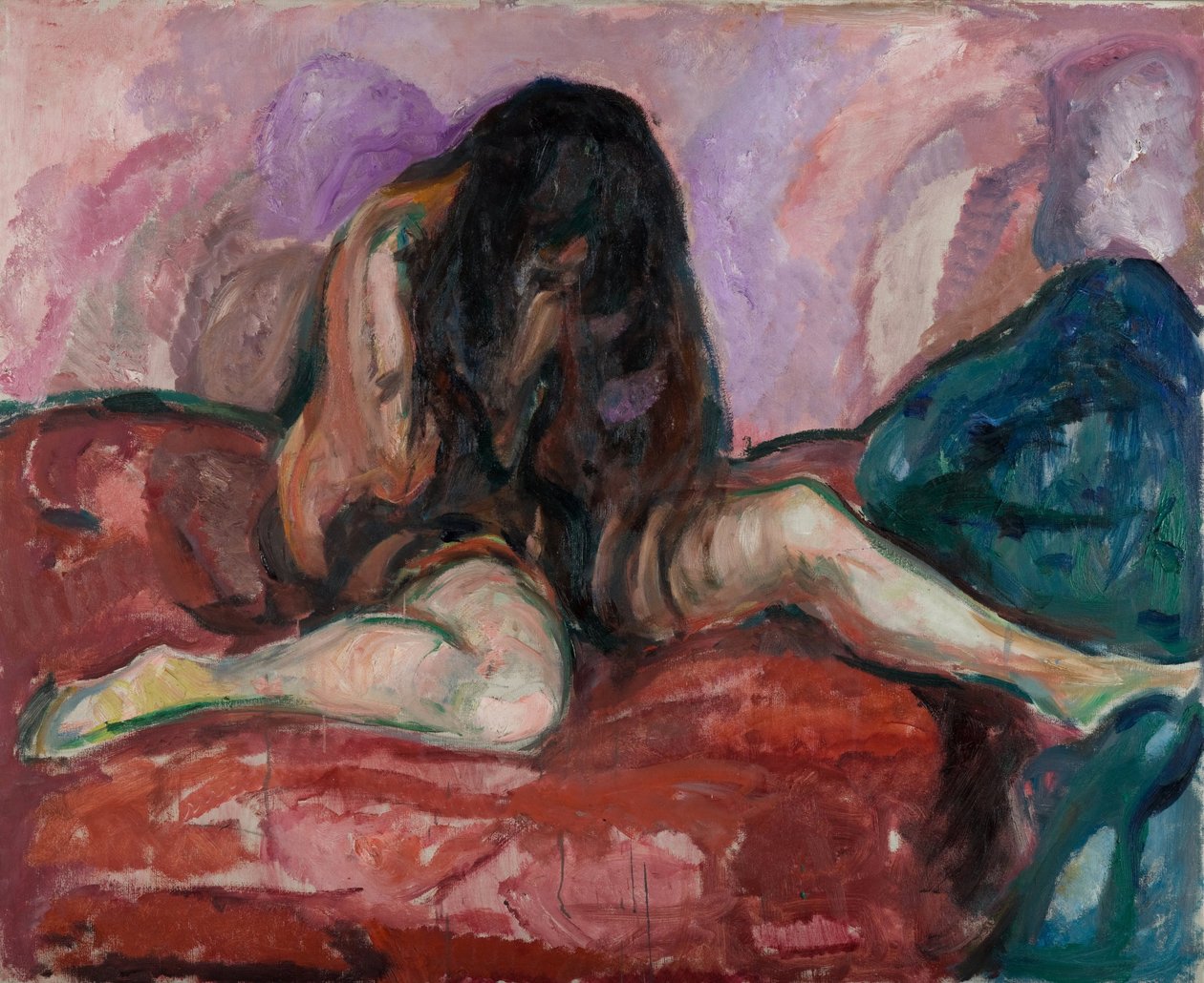 ağlayan çıplak by Edvard Munch