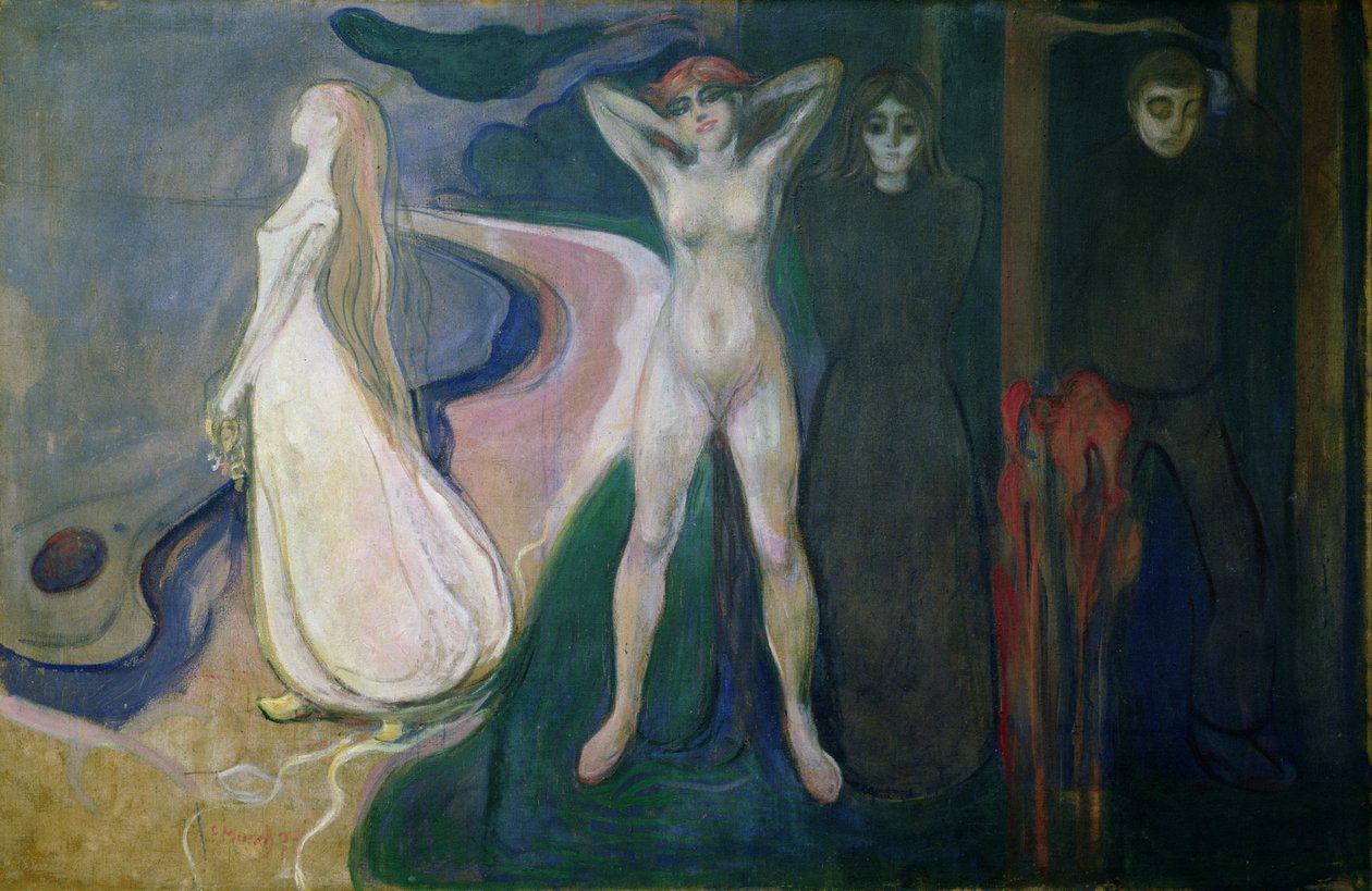 Üç evreli kadın (Sfenks), 1893-5 by Edvard Munch