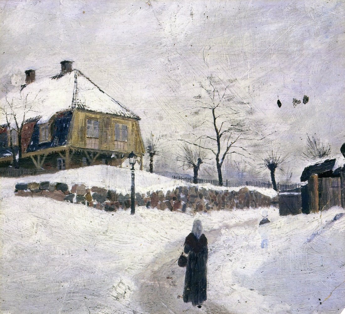 Kışın Øvre Foss by Edvard Munch