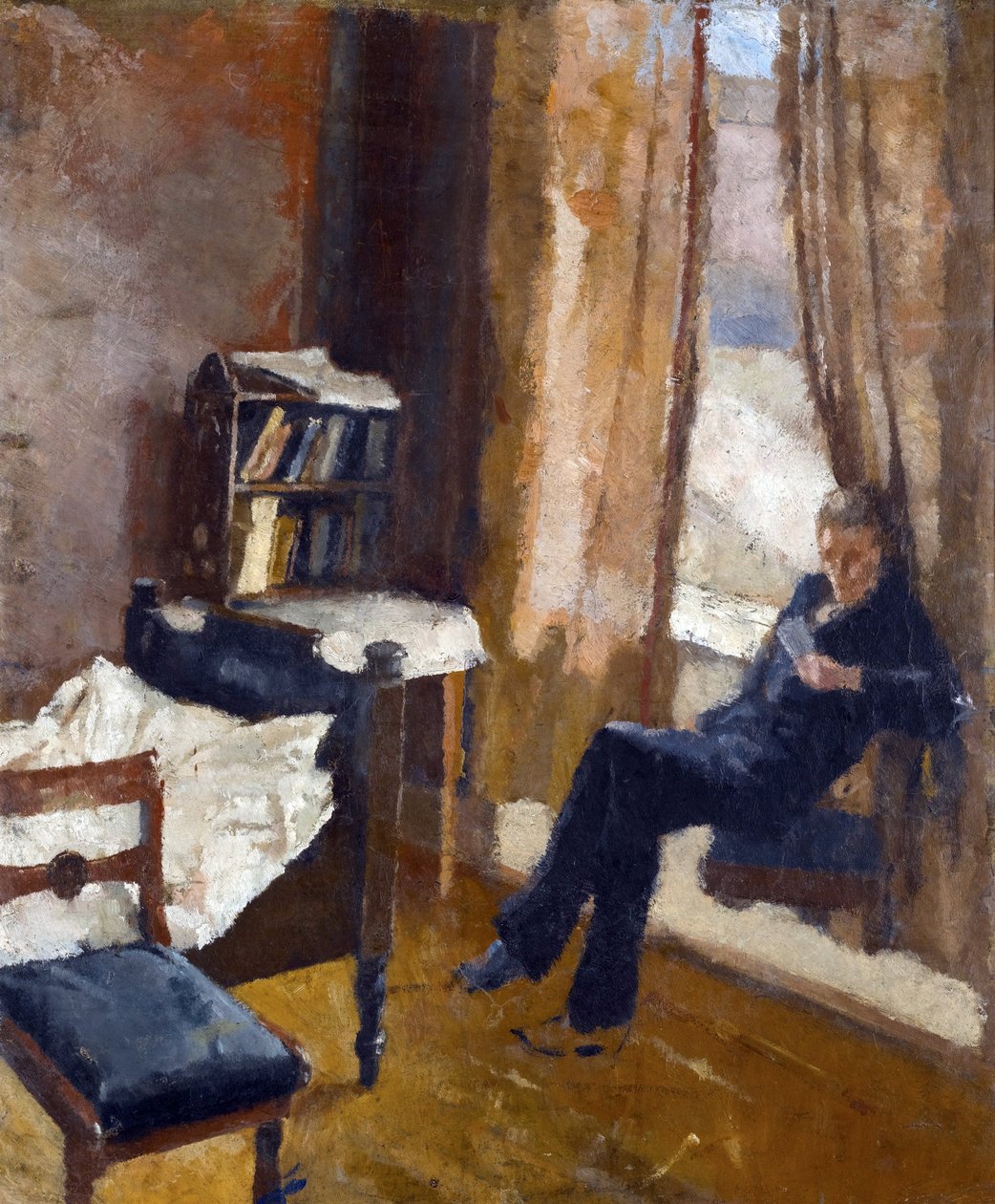 Andreas Reading - Peinture de Edvard Munch (1863-1944) - Karton üzerine yağlı boya by Edvard Munch