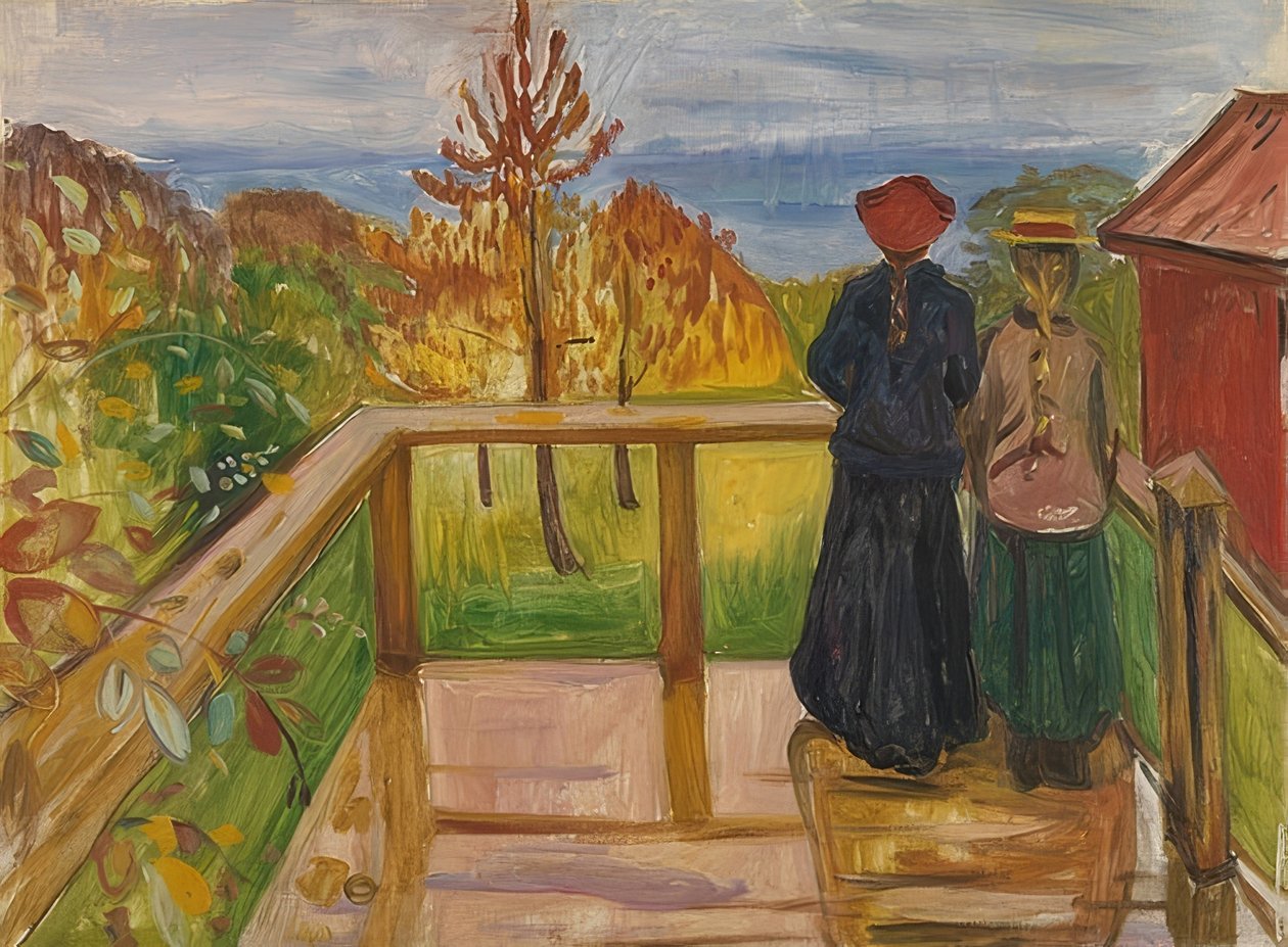 Verandada. 1902 by Edvard Munch