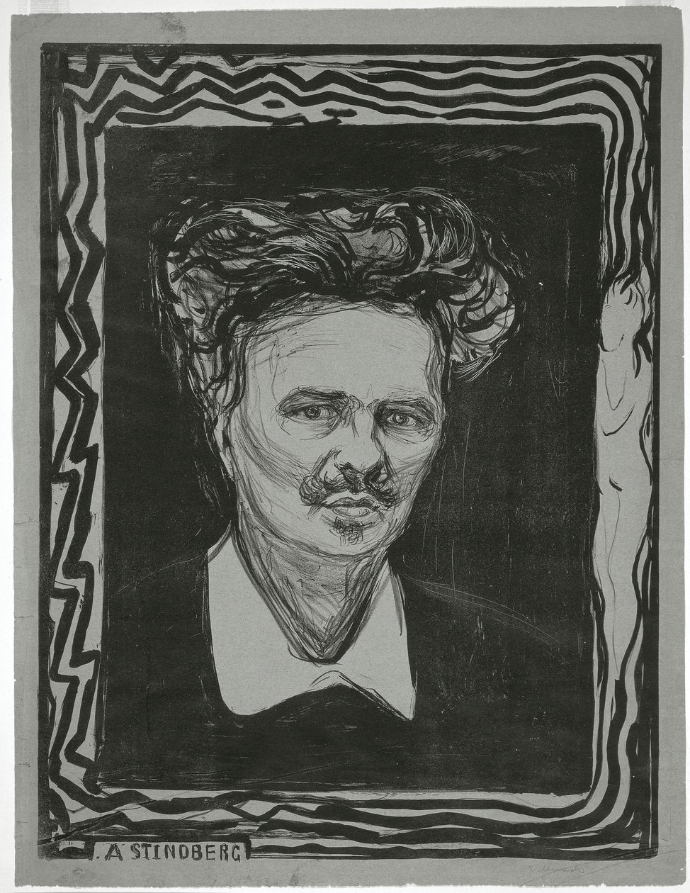 Ağustos Strindberg by Edvard Munch