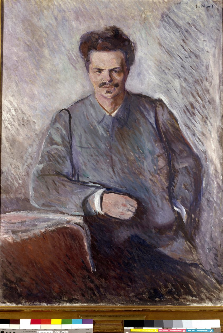 August Strindberg İsveçli oyun yazarı ve ressam August Strindberg'in (1849-1912) portresi. Edvard Munch'un (1863-1944) tablosu by Edvard Munch