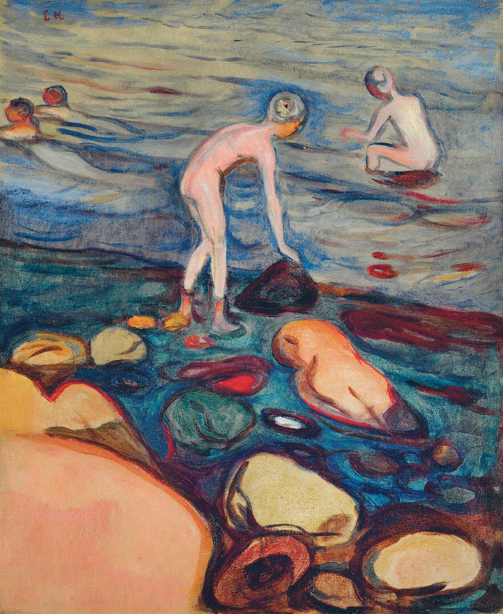 banyo yapanlar by Edvard Munch