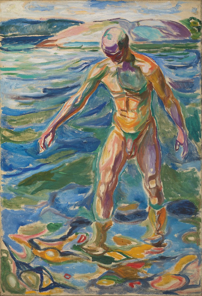 yıkanan adam by Edvard Munch