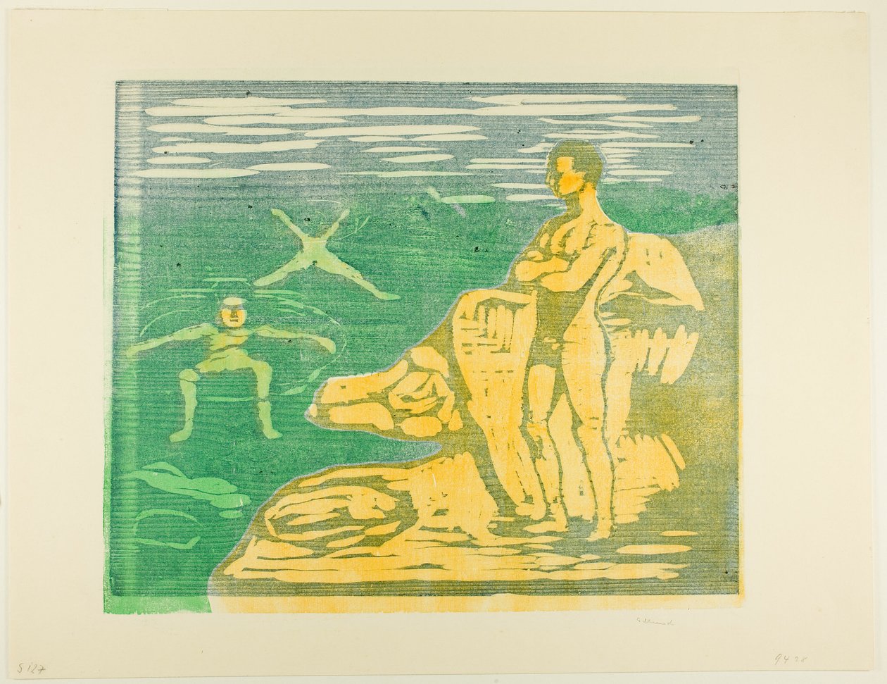 erkek banyo by Edvard Munch
