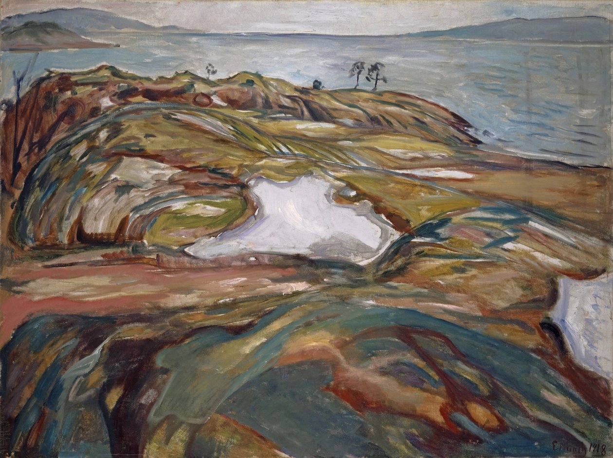 Kıyı Manzarası, 1918 by Edvard Munch