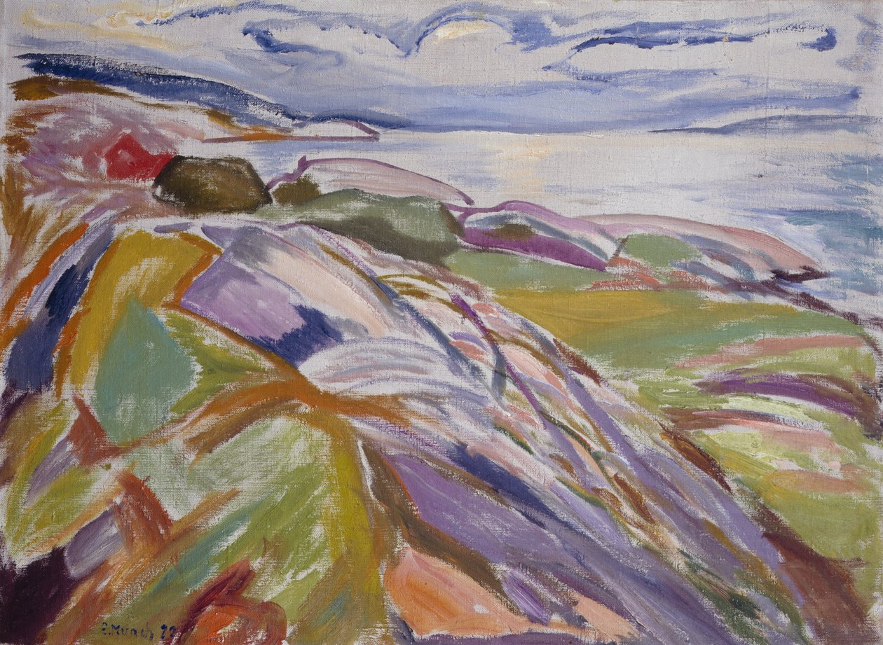 Kıyı manzarası, Hvitsten by Edvard Munch