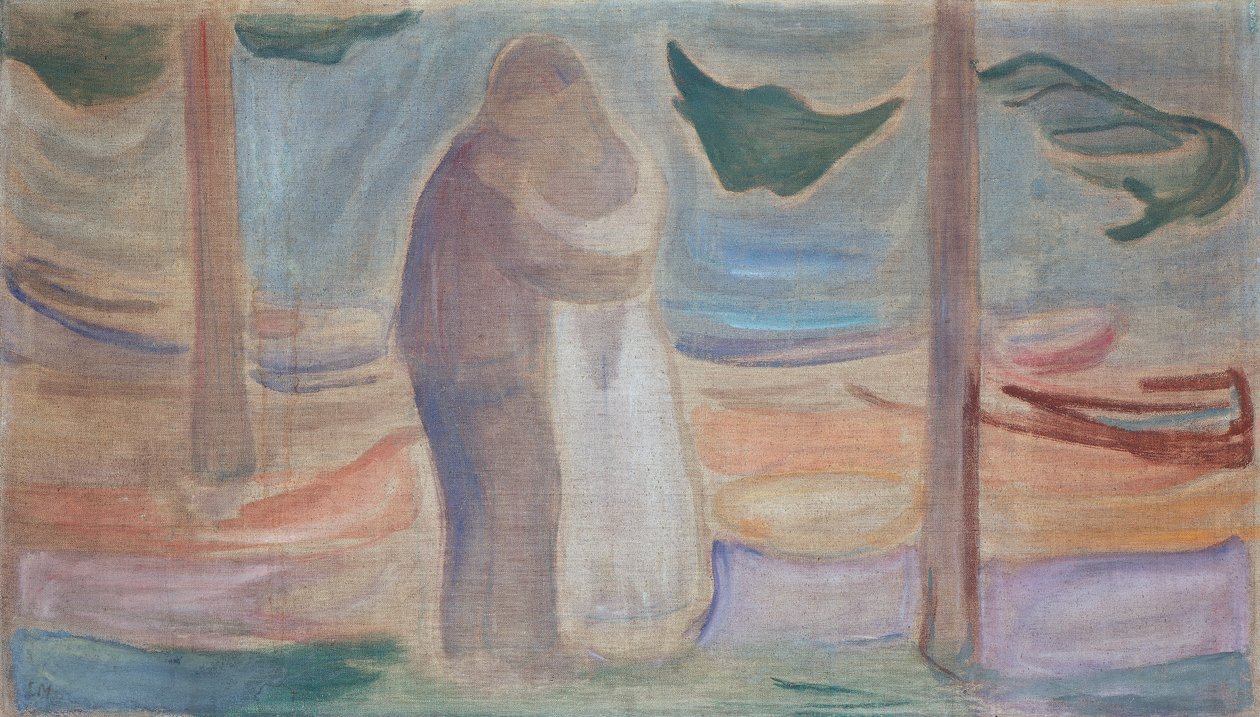Sahilde çift by Edvard Munch