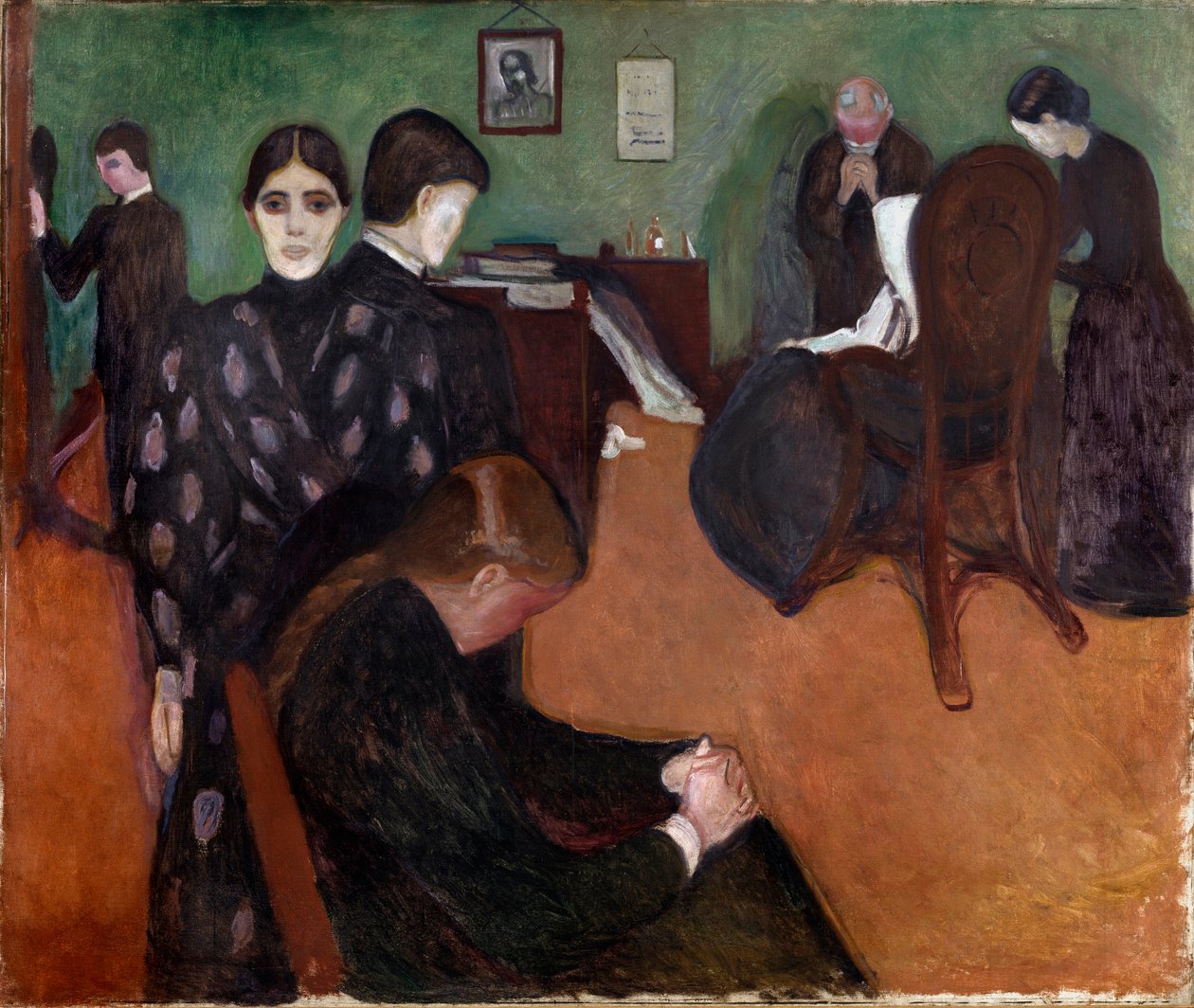Hasta Odasında Ölüm tablosu Edvard Munch (1863-1944) by Edvard Munch